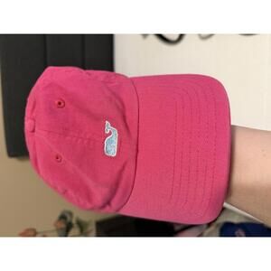 Vineyard Vines Pink Whale Logo Baseball Cap Hat